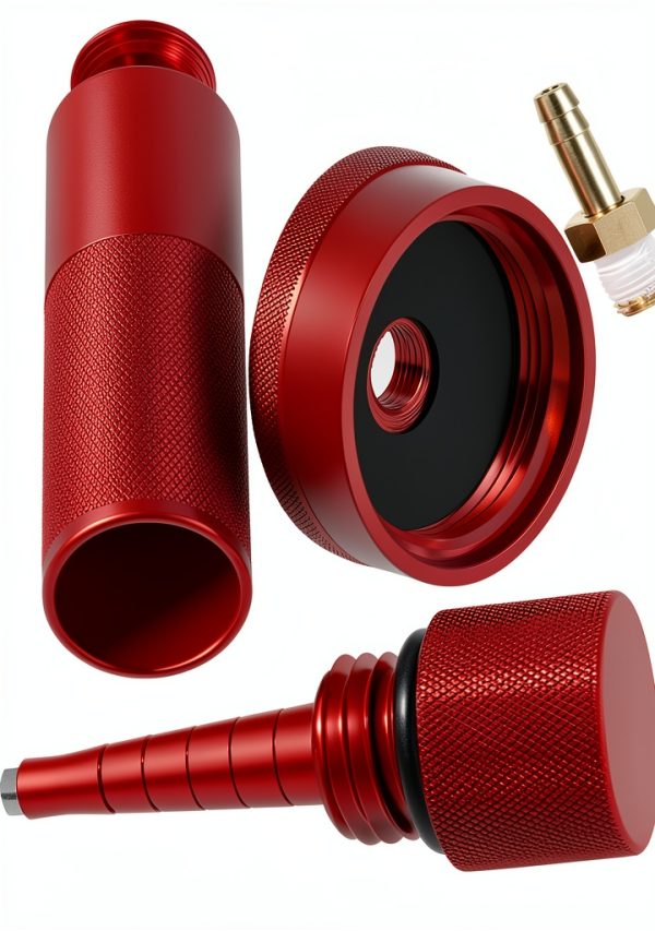 Camoo Red Generator Gas Cap Kit Aluminum-5